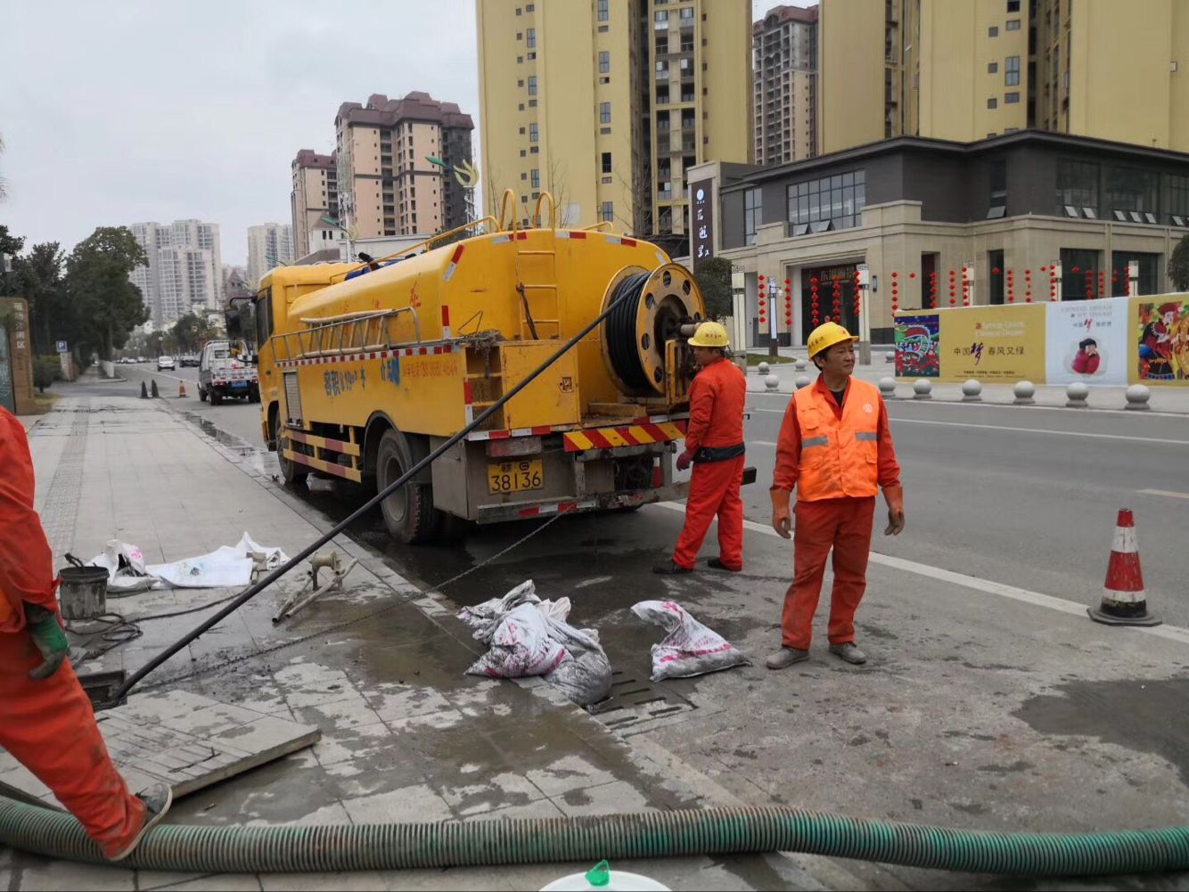 黔西排污管道清淤-管道清洗